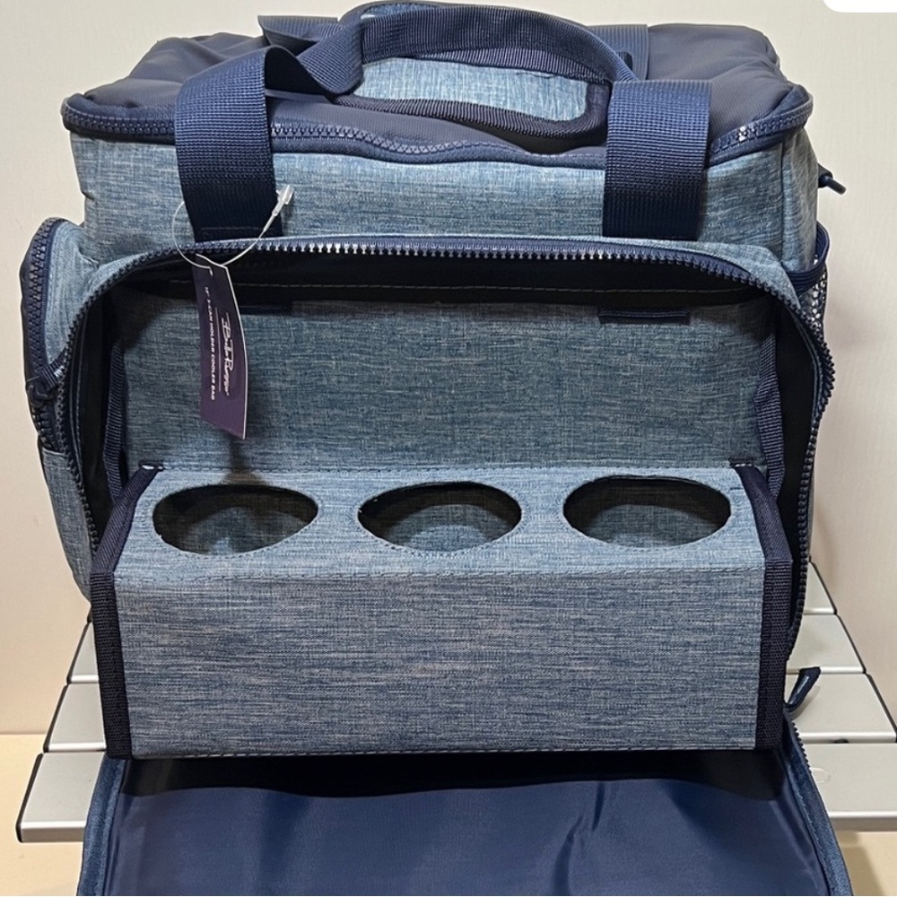 Bella Russo Blue 2-Tone 12" 3 Can Holder
Cooler Bag (New)